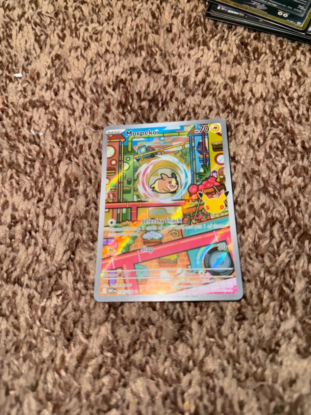 Morpeko Illustration Rare 30th Celebration 135/128 NM